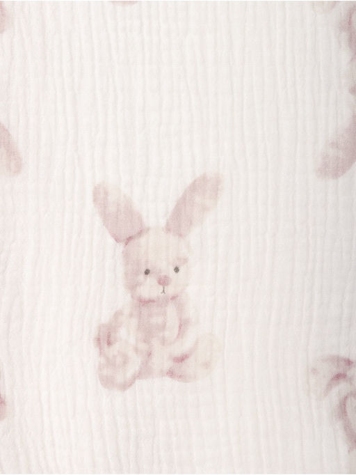 Покрывало Крошка Я «Зайка» 100×130 см, муслин, 4 слоя, хлопок 100%