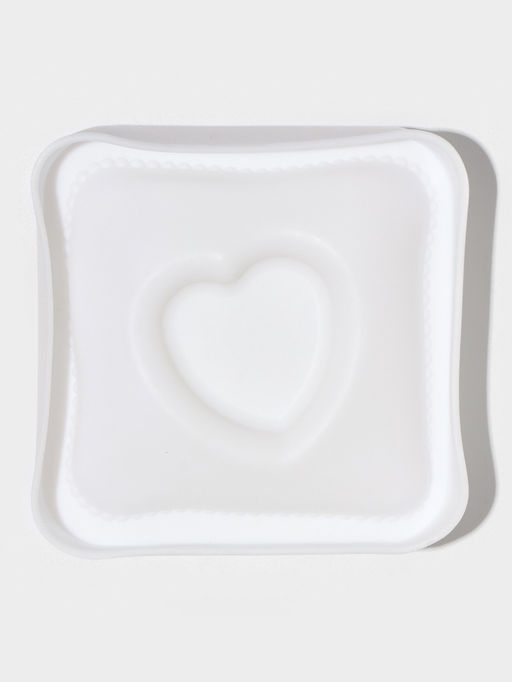 Форма для выпечки и муссовых десертов KONFINETTA Любовь в квадрате, силикон, 11.4?12?4.4 см, белая