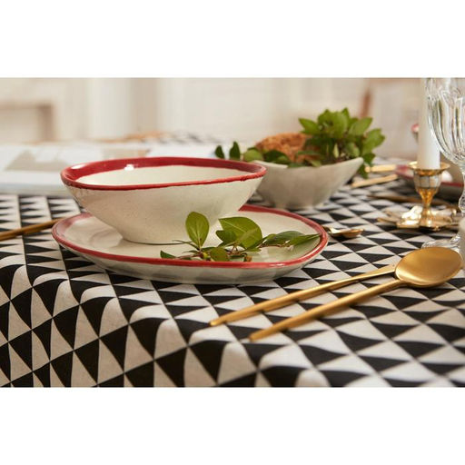 Скатерть Доляна Треугольники 145х1453см,100%пэ, рогожка 130 гр/м  фото 12