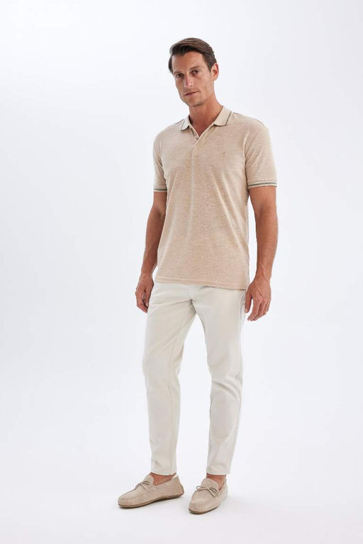 Зауженные брюки-чинос из парусины с карманами - Defacto фото 6