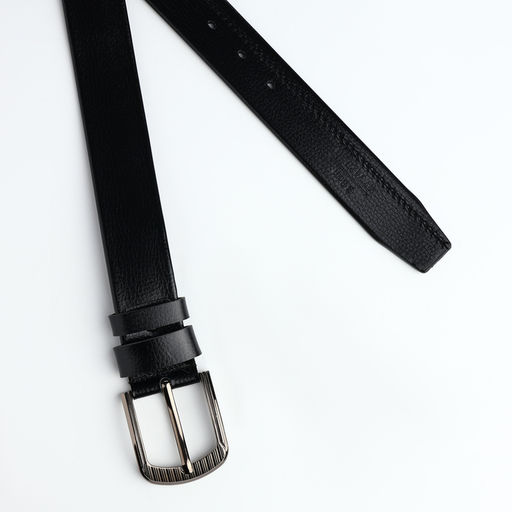 Ремень мужской, ширина 3.8 см, винт, пряжка металл, чёрный