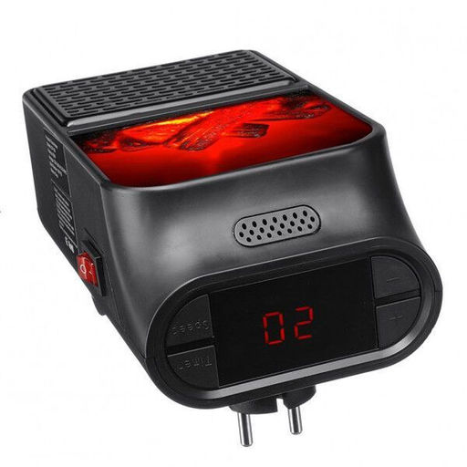 Портативный обогреватель-камин Flame Heater с пультом, 1000W - Family фото 2