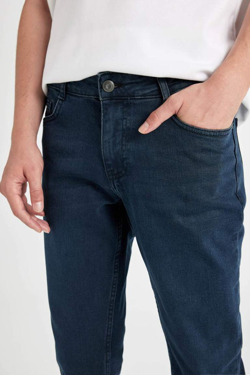 Pedro Slim Fit Джинсовые брюки узкого кроя с нормальной талией и узкими штанинами - Defacto фото 5