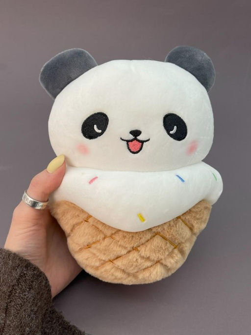 Мягкая игрушка "Panda ice cream", open mouth, 20 см