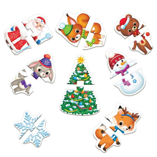 Активити набор Волшебство под Новый Год, 3 книги, 8 макси пазлов - Буква-ленд фото 7