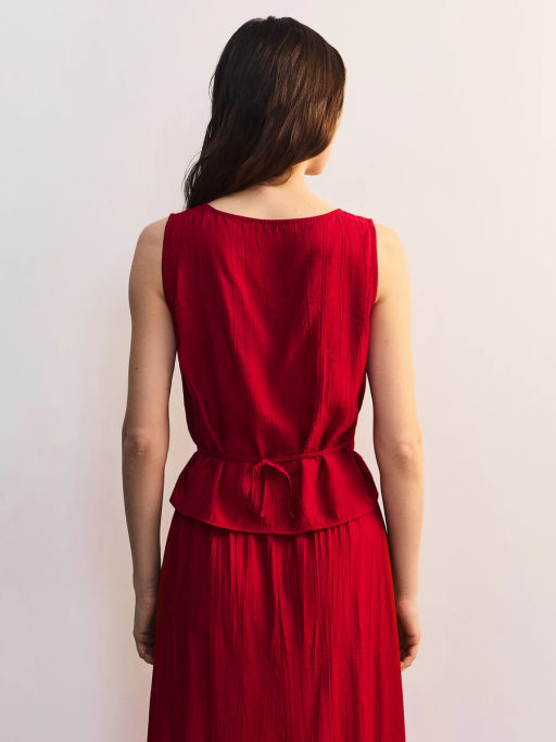 Блуза из вискозы с треугольным вырезом ZR2605012009-77 / Zarina