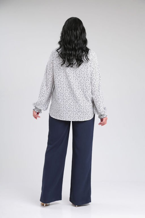 Блуза LADY SECRET 0199 белый +принт