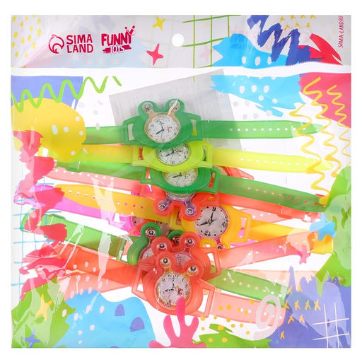 Цена за 12 шт. Головоломка «Часики», цвета МИКС