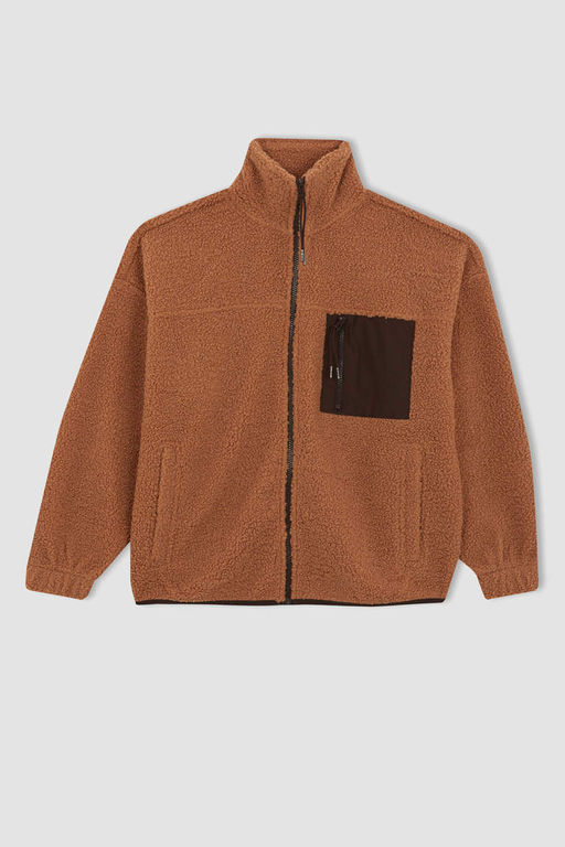 Крутой плюшевый кардиган оверсайз - Defacto фото 7