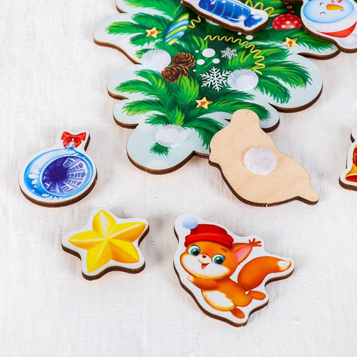 Головоломка. Липучки Наряди ёлочку - Лесная мастерская фото 4