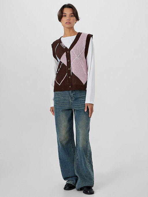 Жилет женский коричневый - Mark formelle фото 3