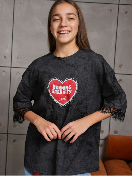 Футболка Вызов Черный Девочка - София фото 3