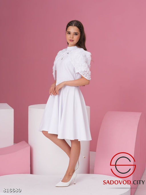 Платье из ткани босс для девочки - Bruno фото 4