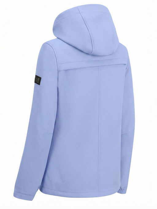 Ветровка женская софтшелл виндстоппер с капюшоном спортивная VALIANLY фото 48