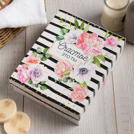 Набор махровых салфеток Счастье это ты 30х30 см -5шт, 100% хл, 340гр/м2 - Этель фото 4