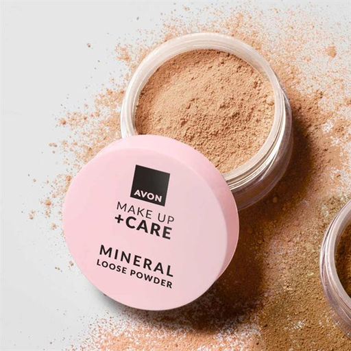 Минеральная рассыпчатая пудра для лица Make Up + Care, 6 г