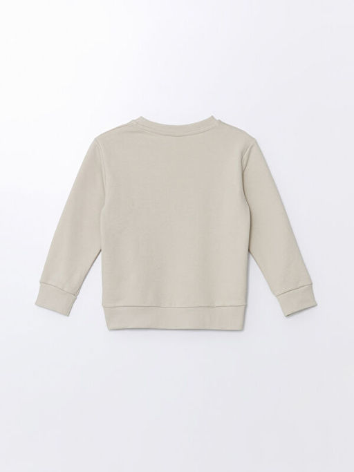 Bisiklet Yaka Bask?l? Erkek ?ocuk Sweatshirt - Waikiki фото 3