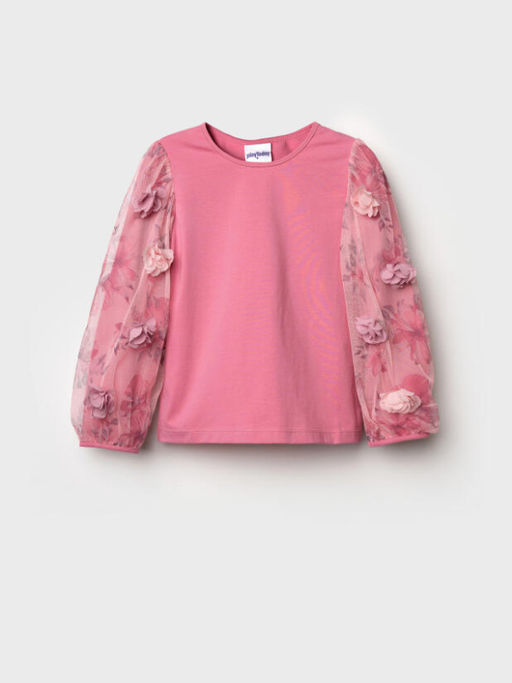 32522208 Джемпер для девочек (футболка с дл рук)