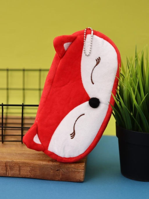 Пенал плюшевый "Fox", red (20*10 см)