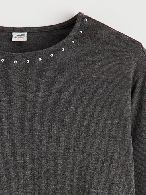 Bisiklet Yaka Ta?l? K?z ?ocuk Ti??rt