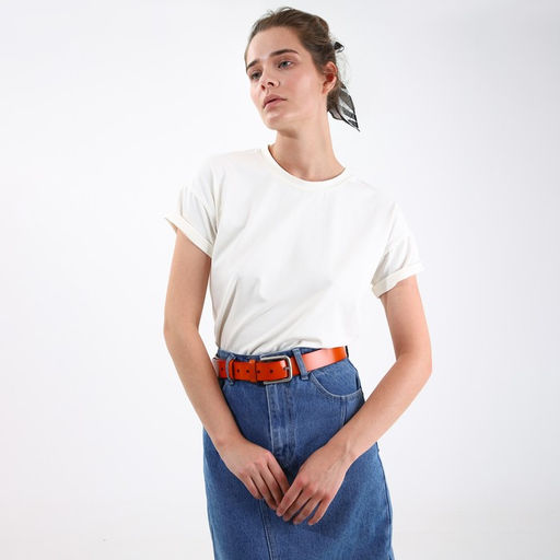 Ремень женский, ширина 3,5 см, винт, пряжка металл, цвет рыжий - Simaland фото 3