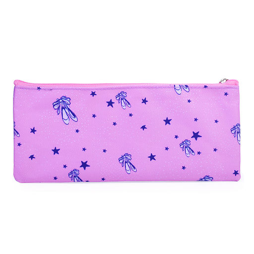 Пенал "Ballet" 21,5x9x1 см, плоский для 35 предметов, текстильный, на молнии