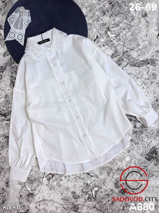 Школьная рубашка для девочки - Bruno фото 2