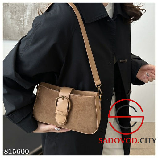 Сумка из мягкой эко-замши с кожаными вставками - Bruno фото 7