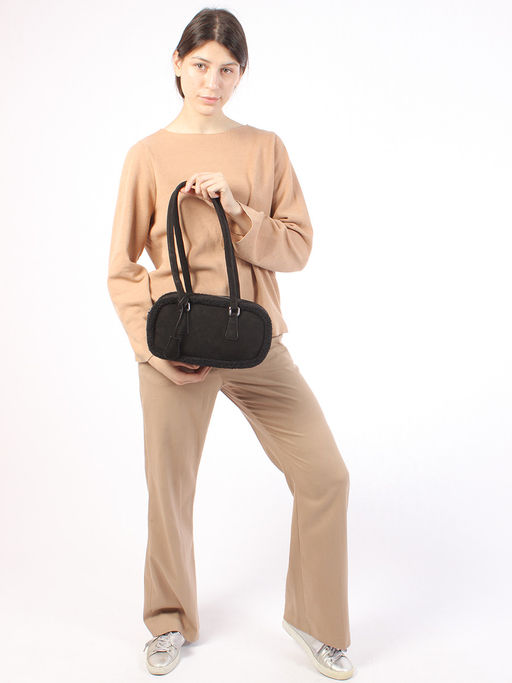 LACCOMA сумка P5821-1-черный эко кожа, искуственный мех полиэстер фото 8