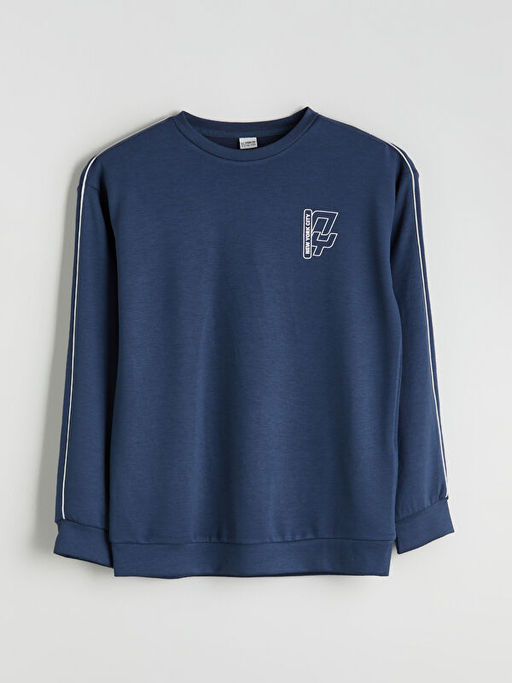 Bisiklet Yaka Erkek ?ocuk Sweatshirt