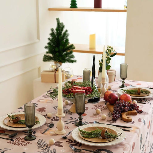 Скатерть Этель Новогодние украшения, 149х180 см, 100% хл, саржа 190 г/м2  фото 3