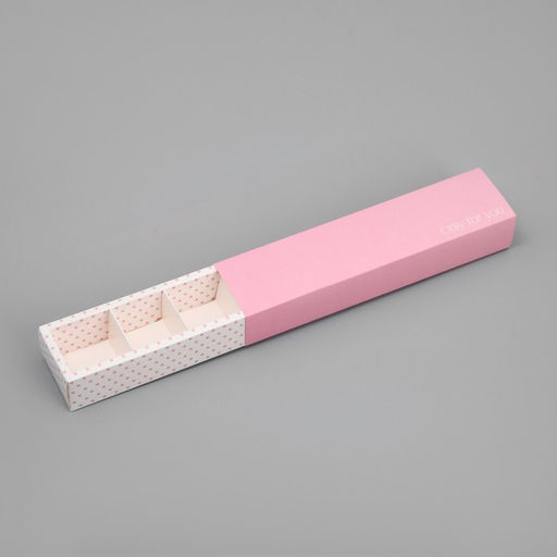 Цена за 5 шт. Коробка для конфет Горошек, 5 х 21 х 3.3 см - Дарите счастье фото 3