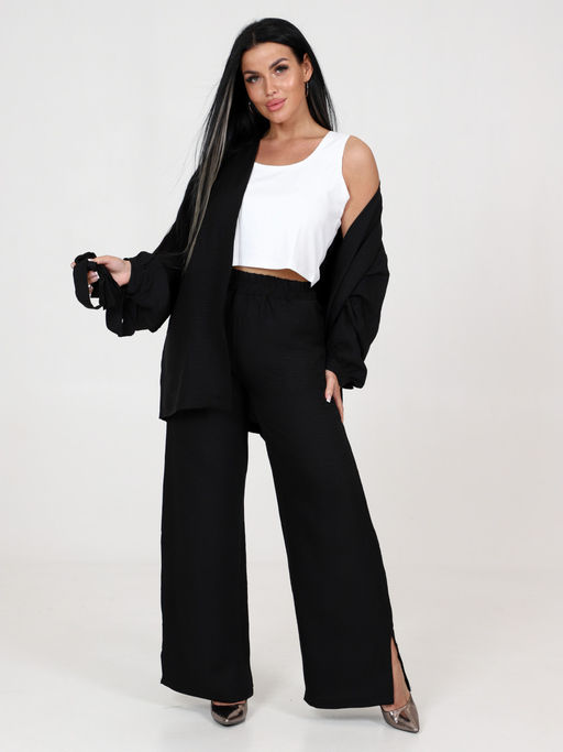 ЖК-596 ЖЕНСКИЙ КОСТЮМ (БЕЗ ТОПА) (Черный) - А-дина фото 2