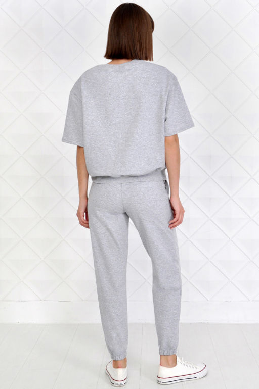 Арт. 2344 Костюм с брюками женский 44-52 (5 шт) Цвет:верх-серый, низ-серый - Калинка фото 9