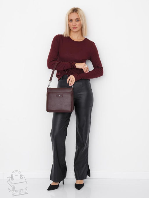 Сумка женская кожаная 2378Y dai purple Polina&Eiterou