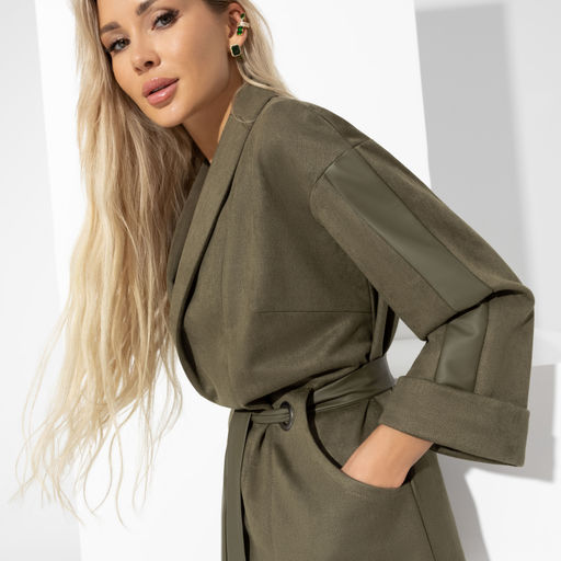 Брючный костюм
 Нашла подход (2 в 1, green, с поясом) - Charutti фото 3