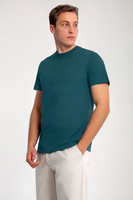 Арт. 61112/7 Футболка мужская 48-58 (6 шт) Цвет:изумруд - Идеал фото 2
