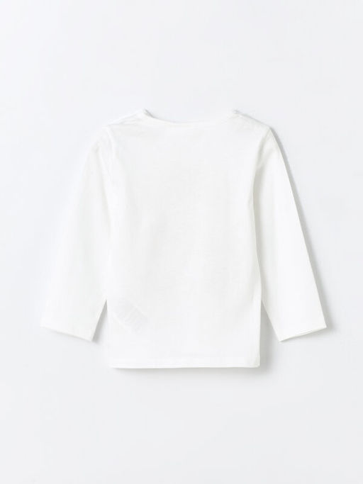 Bisiklet Yaka K?sa Kollu Daisy Duck Bask?l? K?z Bebek Pijama ?st - Waikiki фото 2