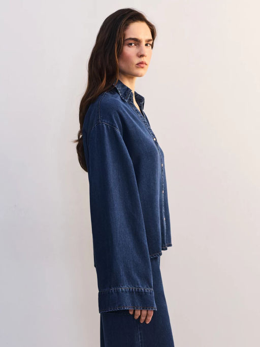 Джинсовая рубашка из тенселя ZR2605092357-104 / Zarina