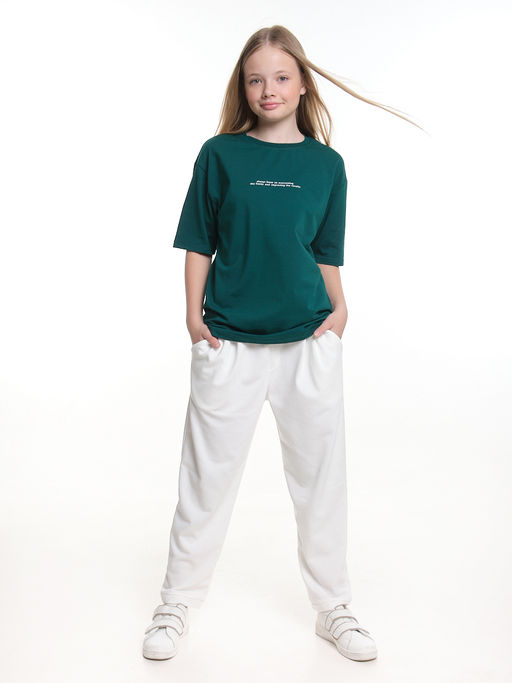 Брюки спортивные для девочки 22-3209 белый - Mini maxi фото 13