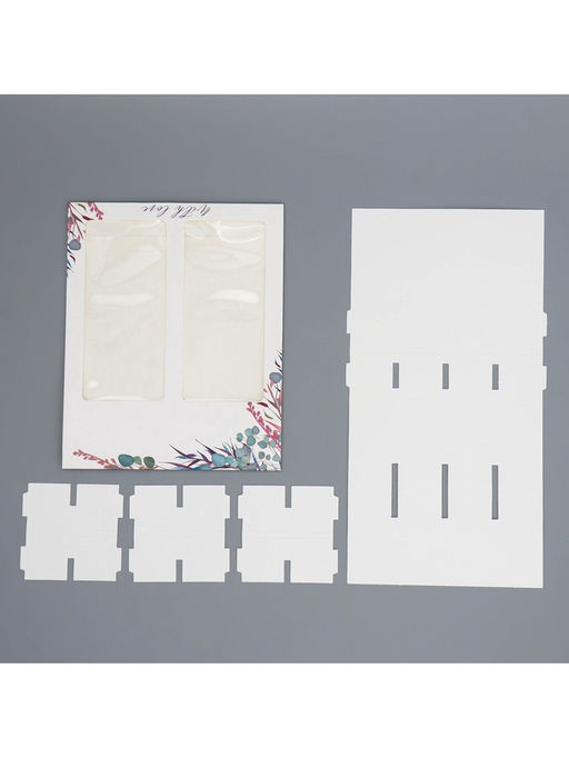 Цена за 5 шт. Коробка под 8 конфет и шоколад с ячейками, кондитерская упаковка, With Love 18×18×4 см