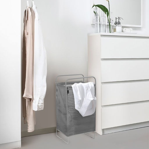 Корзина для белья 65л на металлокаркасе (HSC3/С серый)