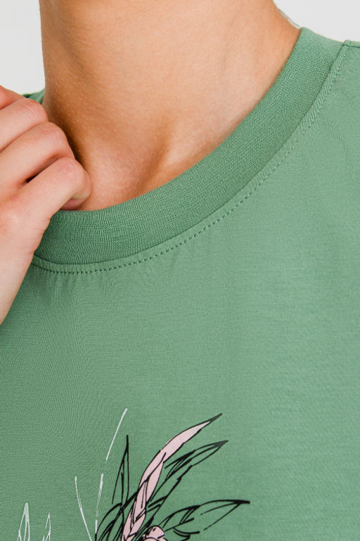 Арт. 31160 Футболка женская 44-52 (5 шт) Цвет:изумруд