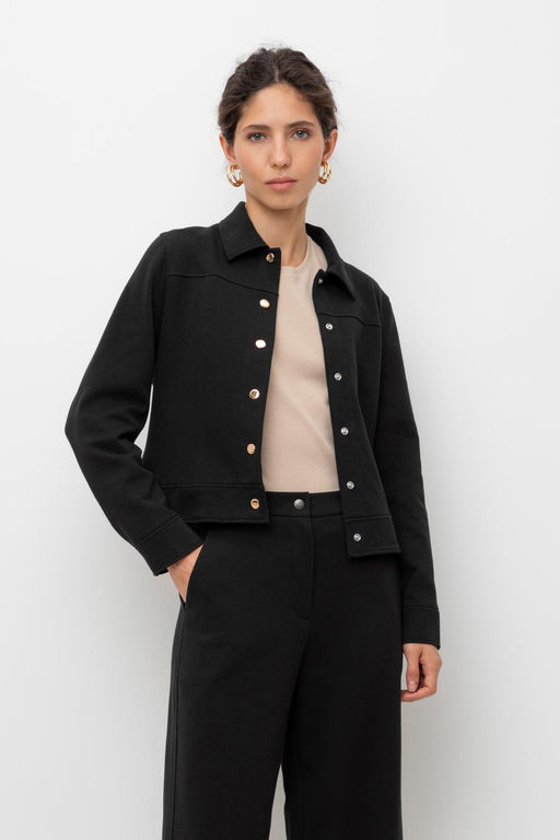 ЕВТ 3298/темный черный жакет жен