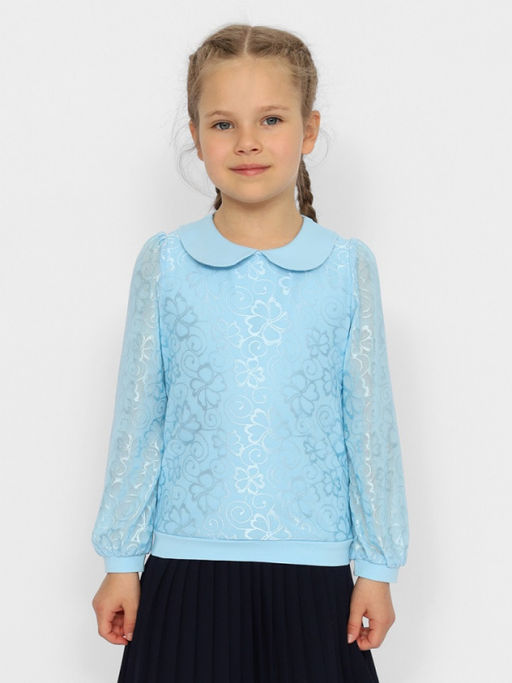 CRB wear/CWJG 63599-43 Джемпер для девочки,голубой/Ex.Cherubino