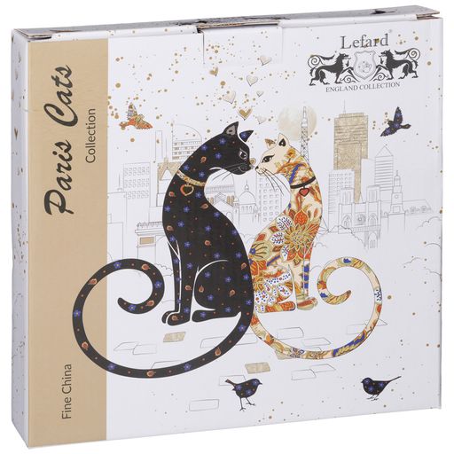 НАБОР ТАРЕЛОК ЗАКУСОЧНЫХ LEFARD ПАРИЖСКИЕ КОТЫ 2 ШТ. 20,5 СМ  фото 2