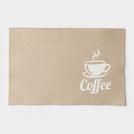 Набор салфеток сервировочных Доляна Coffee, 4 шт, 4429 см, цвет бежевый  фото 3