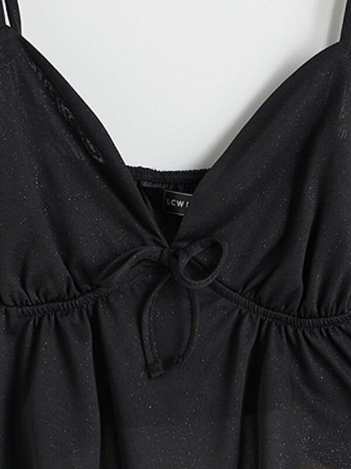 V Yaka Kad?n ?ortlu Pijama Tak?m?