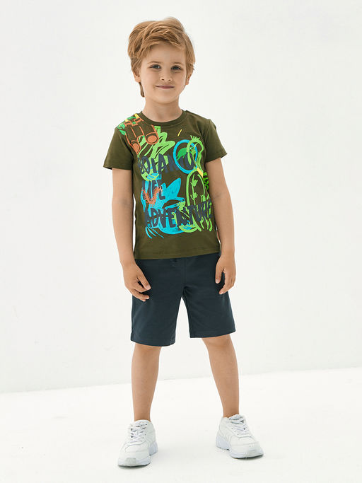 Футболка для мальчика цвета хаки - Kogankids фото 8
