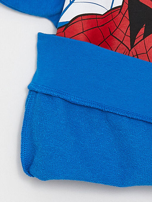 Bisiklet Yaka Spiderman Bask?l? Uzun Kollu Erkek ?ocuk Sweatshirt - Waikiki фото 3